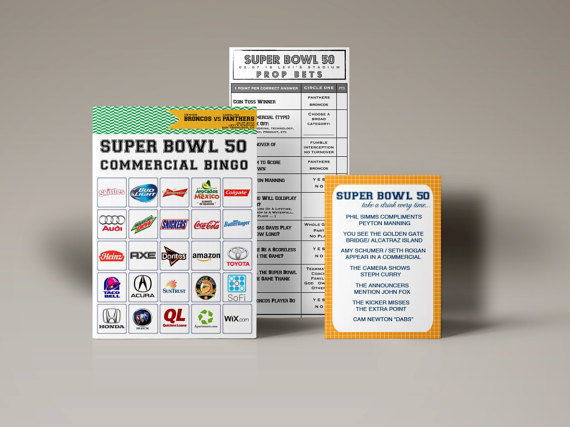 Checkout our Super Bowl 50 Printable PARTY GAME SET